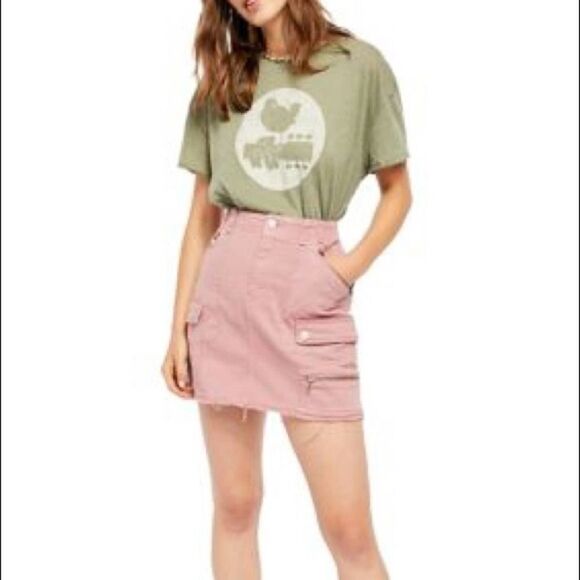 NWT Free People Avenue Dusty Lilac Mini Skirt! 🔥 - Picture 1 of 8